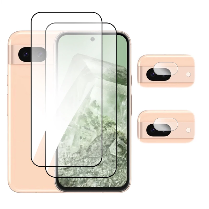 4-in-1 Full Cover Tempered Glass Screen Protector, 2.5D Premium Shield