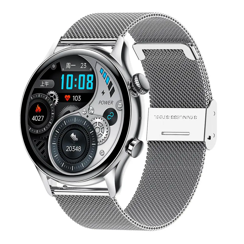 

2023 Amoled Screen BT Call Wristwatch IP68 Waterproof Smartwatch Heart Rate Monitor Fitness Band Bracelet Men Smart Watch Women