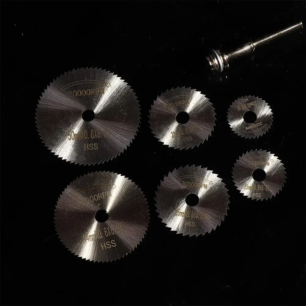 

Woodworking Carving 6mm Mandrel Cutting Discs Saw Blade Power Rotary Tools Circular