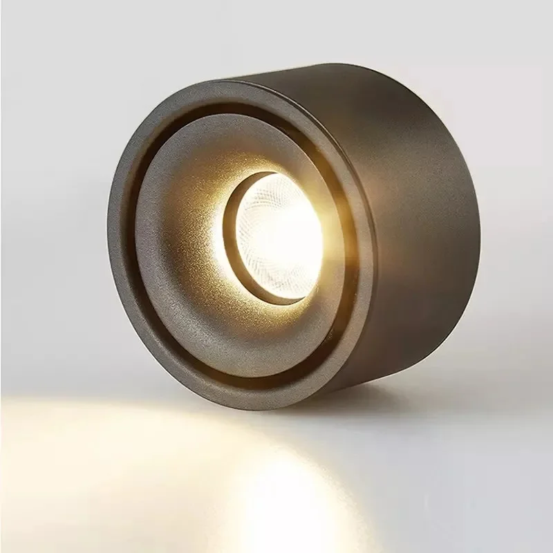 Anti-glare Surface Mounted LED Downlight Dimmable Spotlight COB Non-opening Ceiling spot 7W12W15W 110V 220V Round Ceiling Lamp led ceiling light,ceiling light