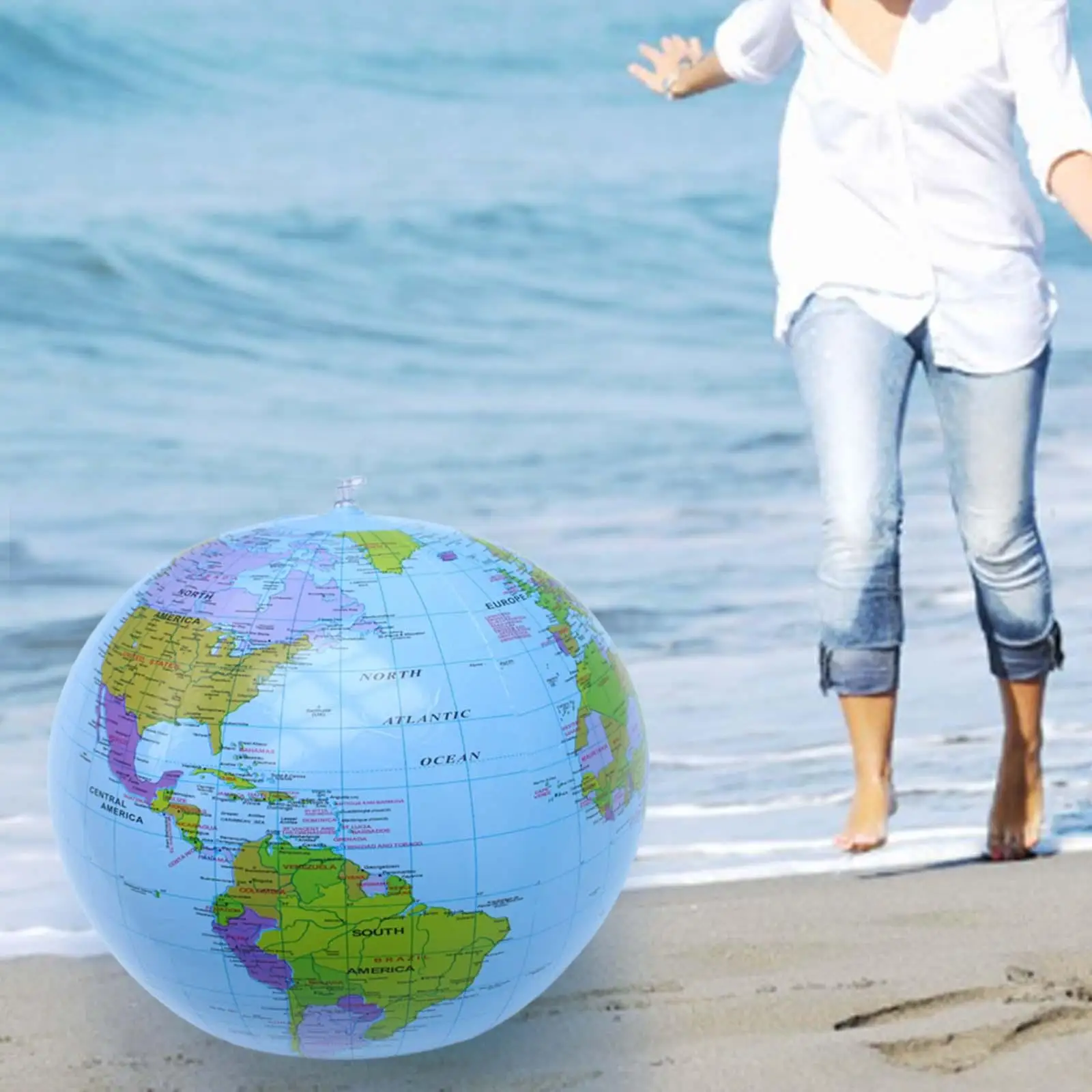 Inflatable Globe Early Educational Language Learning Tools 16 Inches