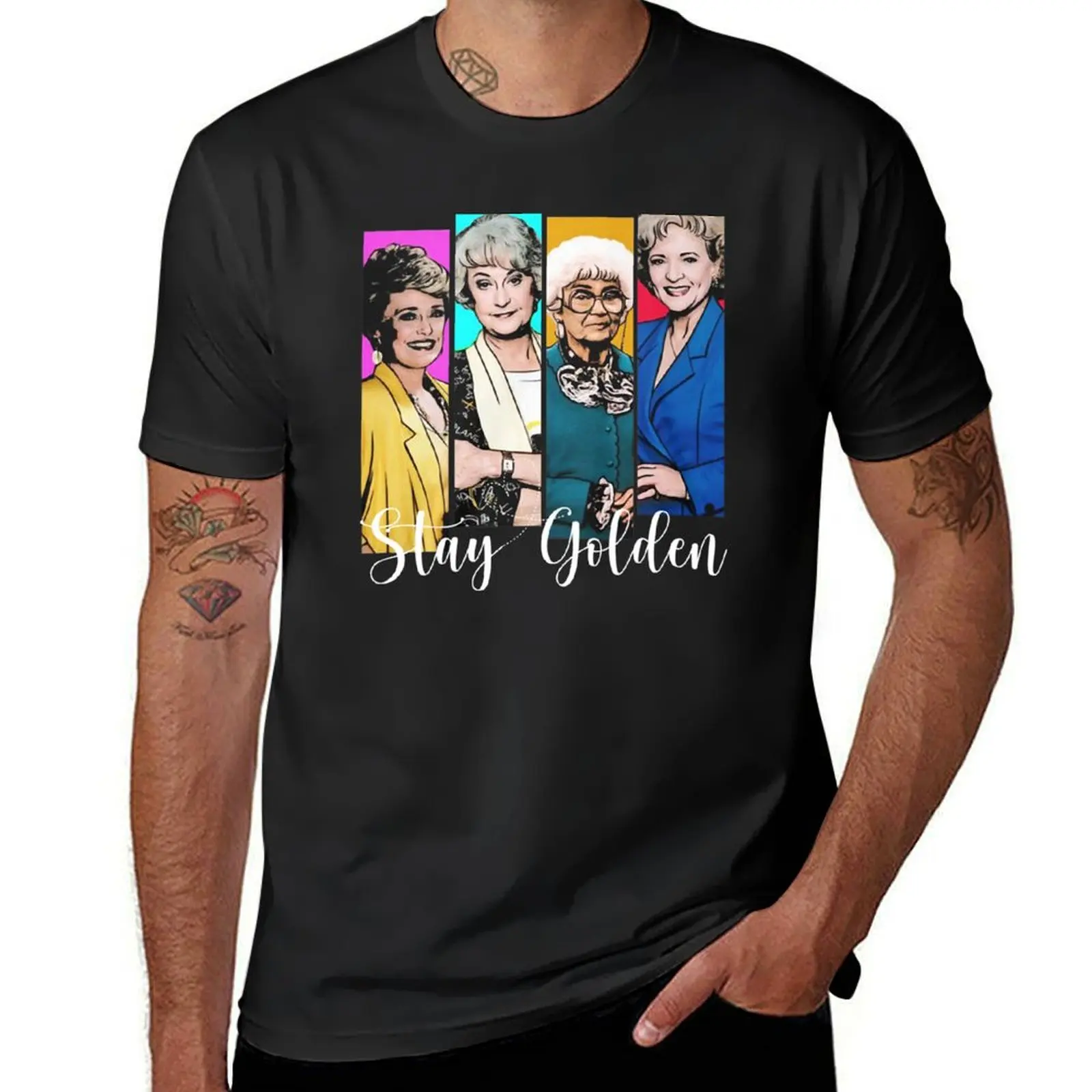 Golden Girls Stay Golden T-Shirt Graphics Quick Drying Fruit Of The Loom Magliette Da Uomo