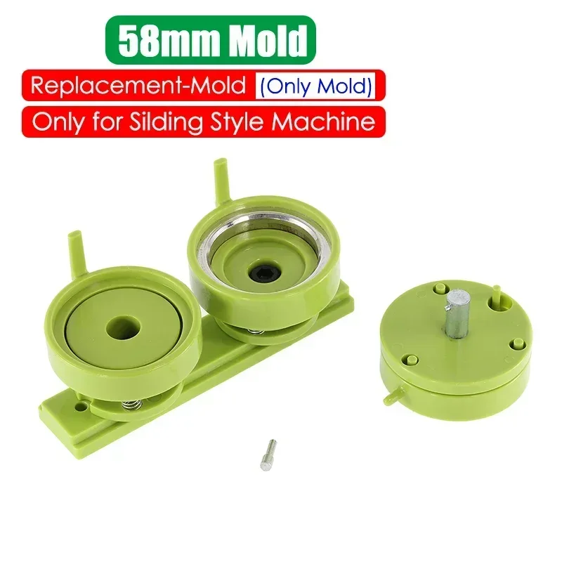 Badge Button Maker Machine Replacement Mold Sliding Style Press Bracket 25-75MM for DIY