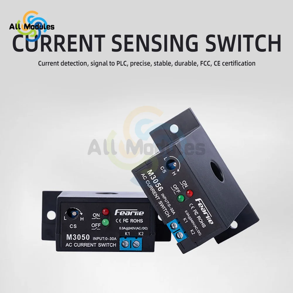 M3050-M3086 Current Detection Switch Induction Relay Switch Alarm Transformer Control Current Sensing Switch Detection Module