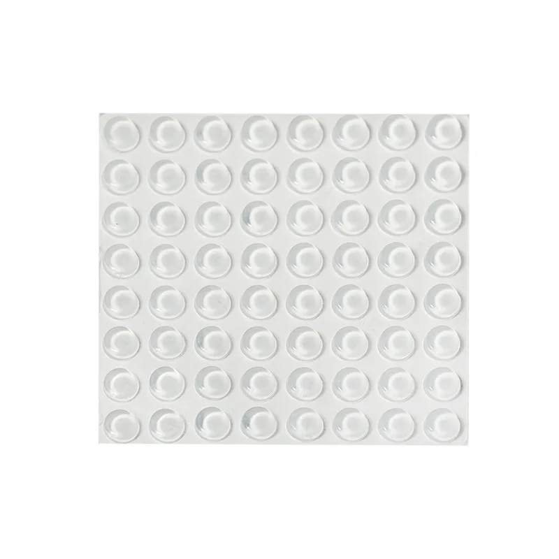 3329 Transparent Self-Adhesive Silicone Floor Dots Shock Absorption Buffer Anti-Collision Stickers Furniture Non-Slip Dots silicone furniture pads silicone anti slip pads