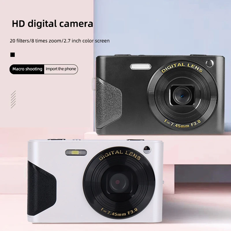

4K 60Fps Student Digital Camera 48 Million 2.7Inch High-Definition Daily Travel Photo Recorder Retro Macro Digital Beauty Camera