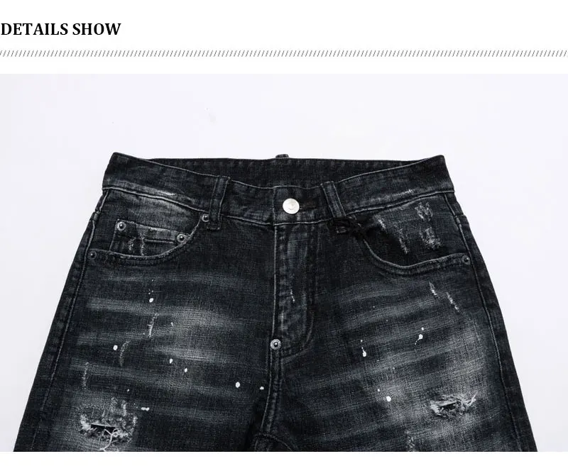 Street Fashion Men Jeans - Material Close-up