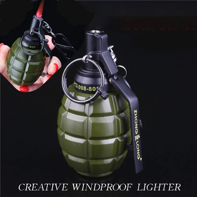 Creative and popular metal 808 Soviet PKA grenade large simulation military grenade prop model windproof lighter