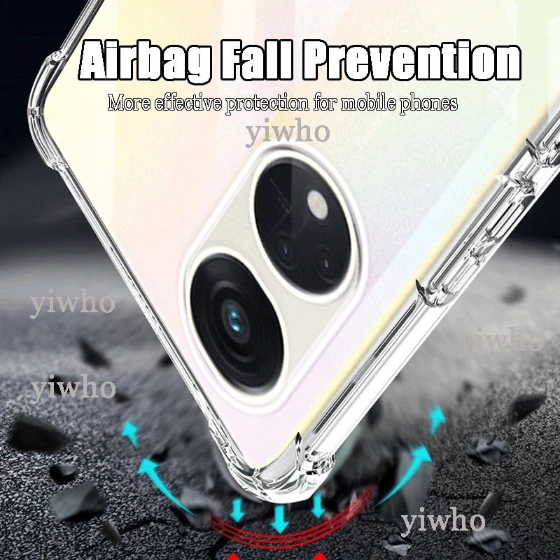 Enhanced Soft Silicon Clear Shockproof Phone Case - Protective Bumper Coque