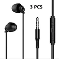 3PCS Black with mic