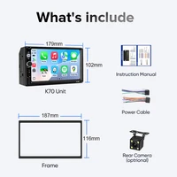 AINAVI 7 "2 DIN autoradio universelle écran tactile sans fil Carplay Android Auto Support SWC voiture multimédia BT 5.0 Linux Autoaudio 6