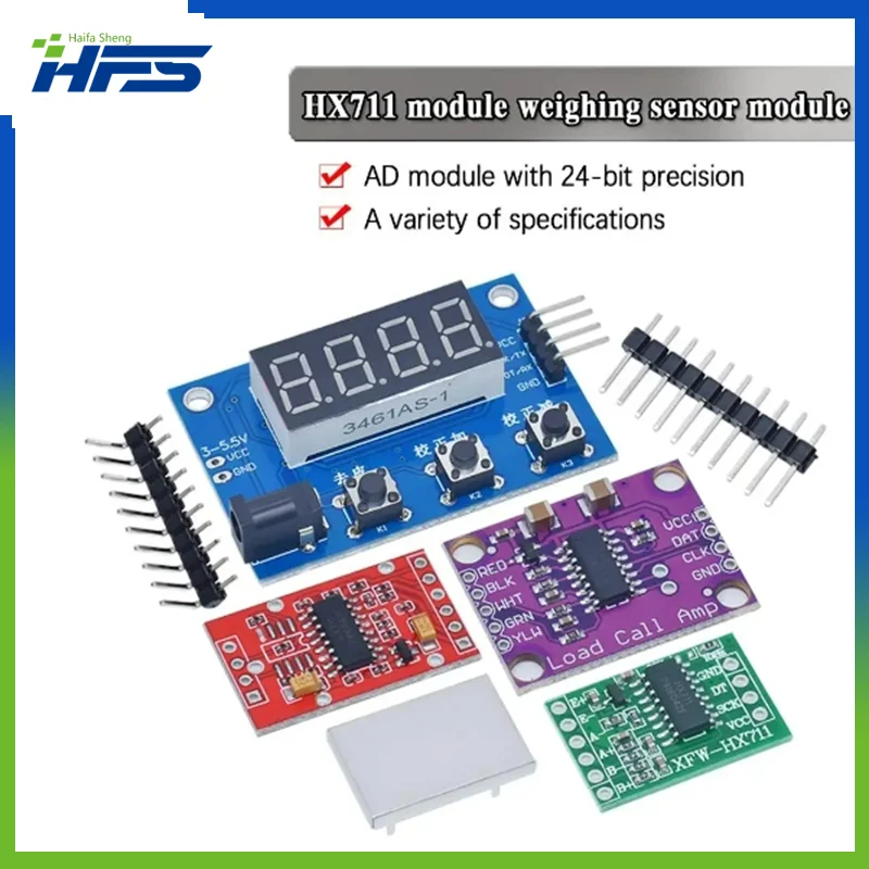 

Load Cell 1KG 5KG 10KG 20KG HX711 AD Module Weight Sensor Electronic Scale Aluminum Alloy Weighing Pressure Sensor For Arduino