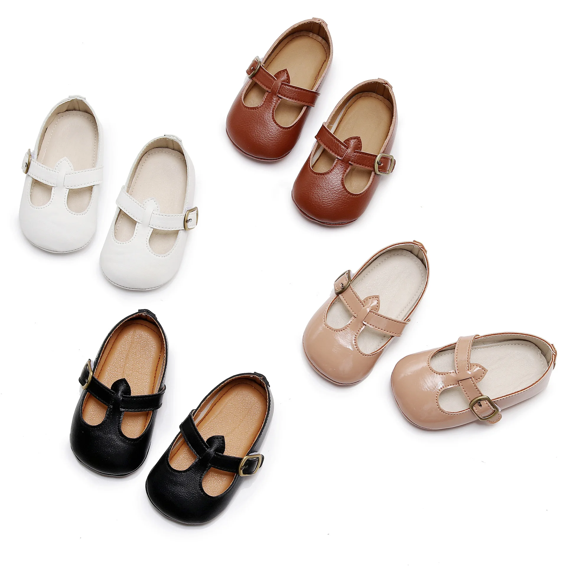 

Korean Style Baby Shoes PU Leather Simple Fashion Children First Steps Walking Footwear Infant Toddler Party Shoes Spring Autumn