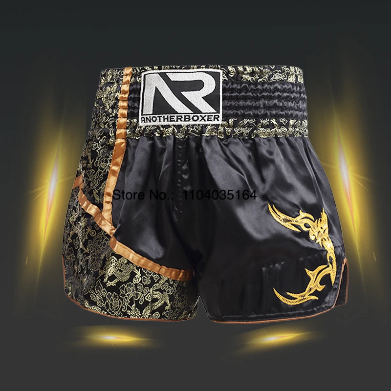 MMA Shorts Short Muay Thai Boxing Man Women Child Satin Polyester