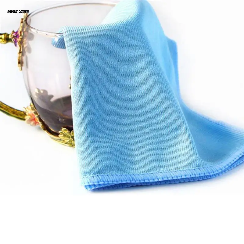 Car Cleaning Microfiber Glass Towel Cloth Towels Wash Window Polishing Absorbent Windshield Cloth 30cmx30cm 1pcs 5
