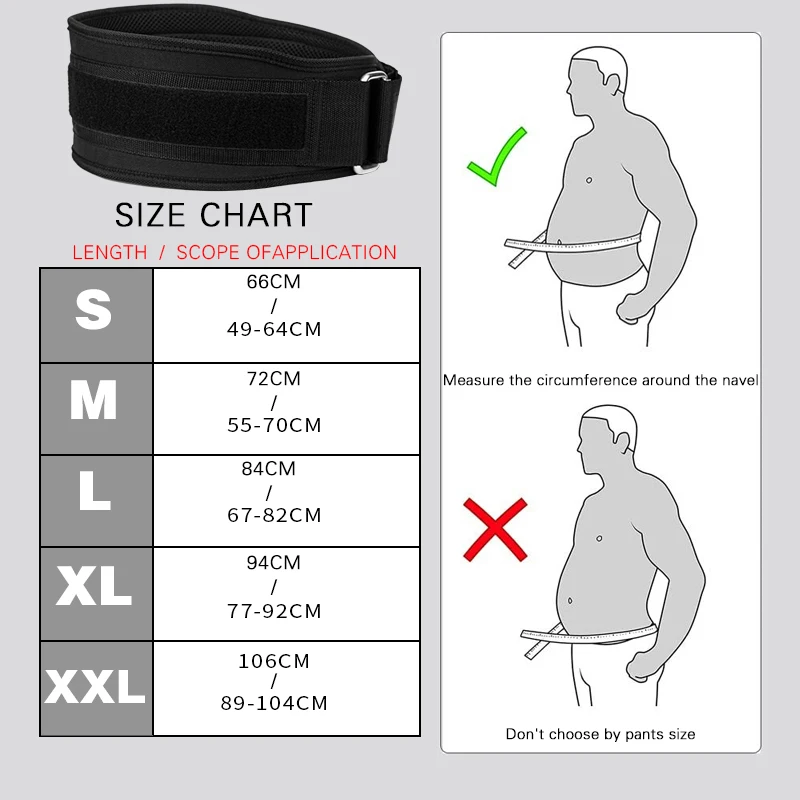 Gym Weightlifting Belt Adjustable Waist Back Support  Squat Dumbbell Barbell Deadlifts Training Fitness 6
