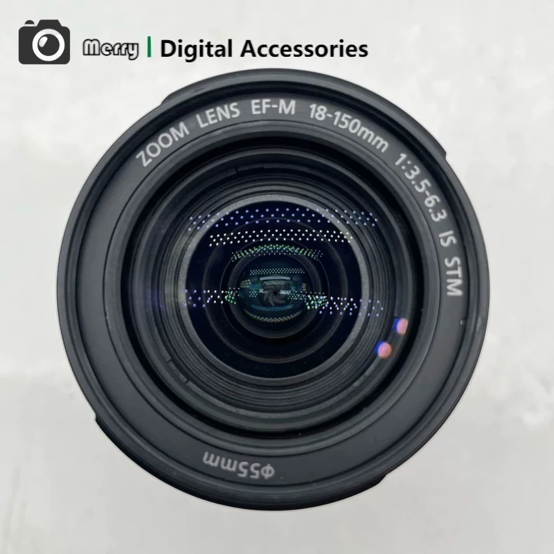 95% 새 상품 EF-M 18-150mm f3.5-6.3 IS STM 손떨림 방지 여행용 인물 사진 풍경 사진 렌즈 (캐논 M50 M6 M3 M5 M100 M200 호환)