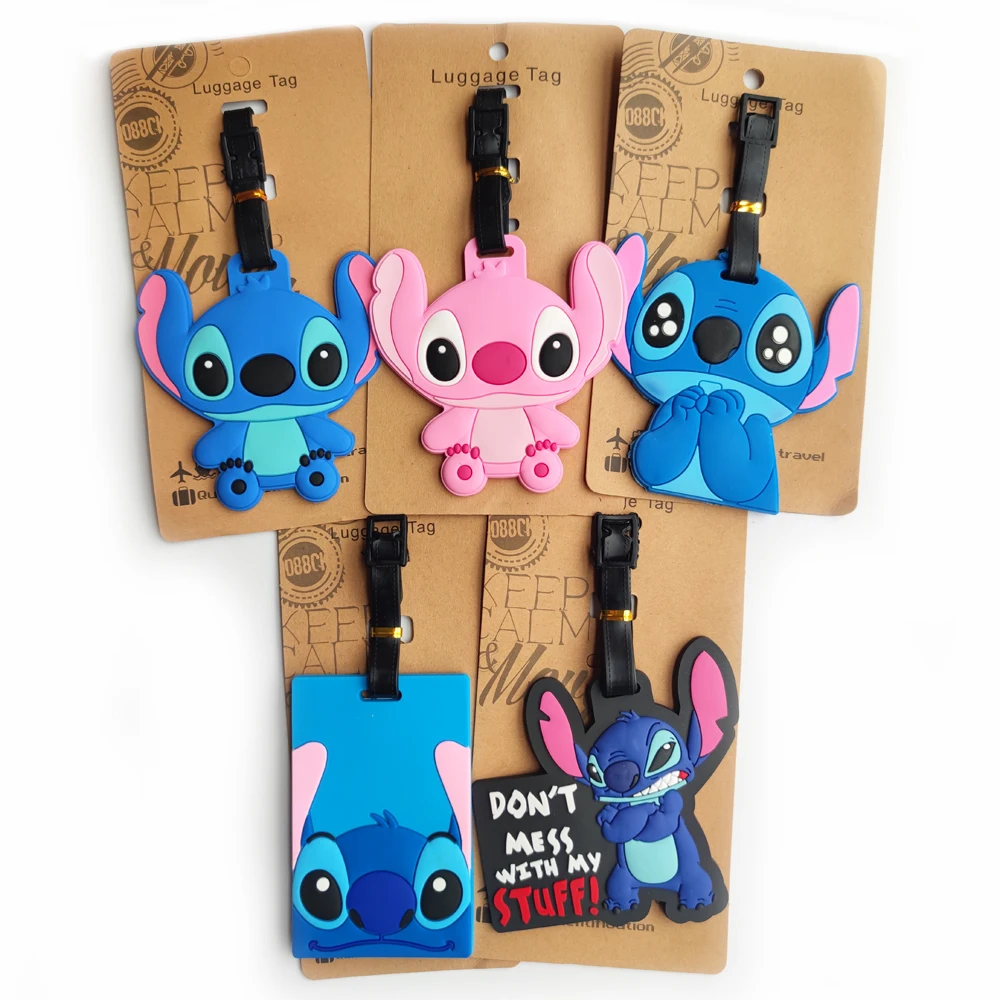 Aliexpress Disney Stitch Luggage Tag Passport Disneyland Luggage