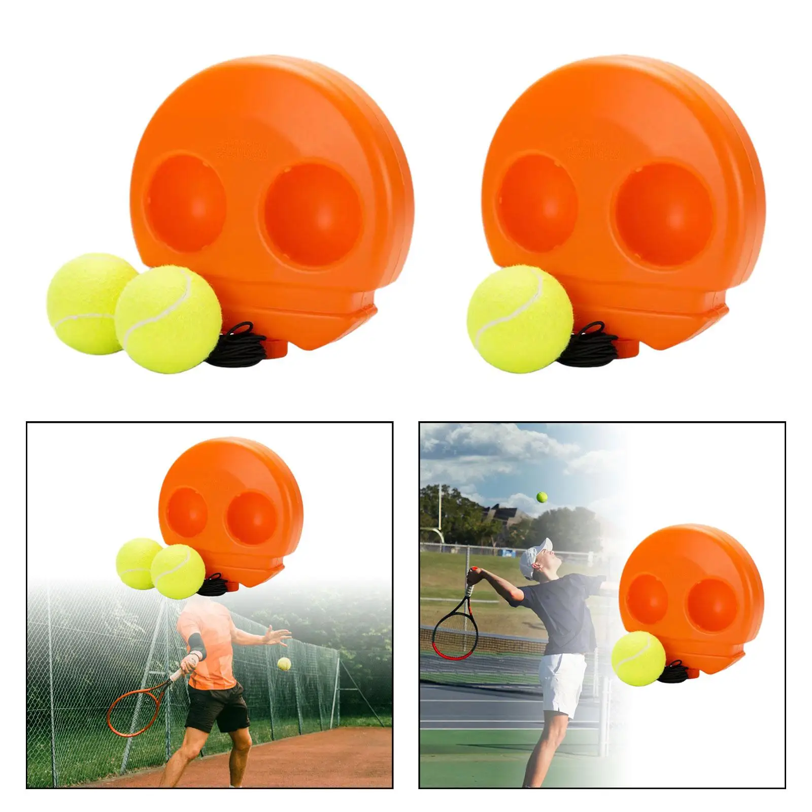 Tennis Trainer Rebound Ball Convenient Portable Tennis Training Gear Tennis Practice Rebounder for Indoor Beginners Accessories