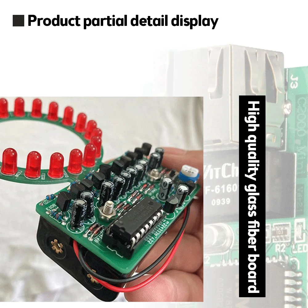 LED Flashing Lights Soldering Practice Board D4017 Water Flowing Led DIY Kit for SMD SMT Welding Practice