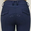 MXLLINA Full Silicone Competition Horse Riding Tights Pocket Women Training Horseback Breeches Riding Pants Equestrian Leggings 2