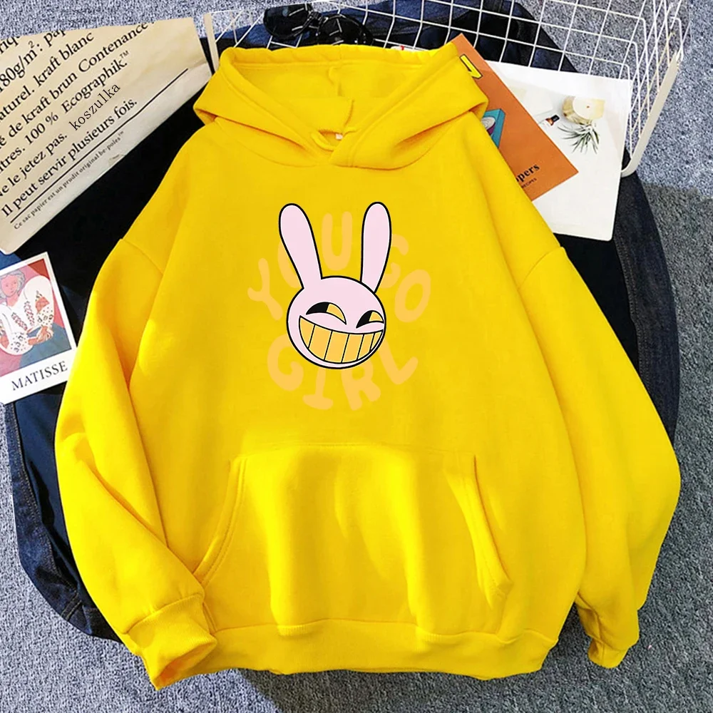 YOU GO GIRL Digital Circus Jax Hoodie Fashion Women Harajuku Funny Cute Rabbit Hoodie Unisex Cartoon Vintage Pullover Sweatshirt 5