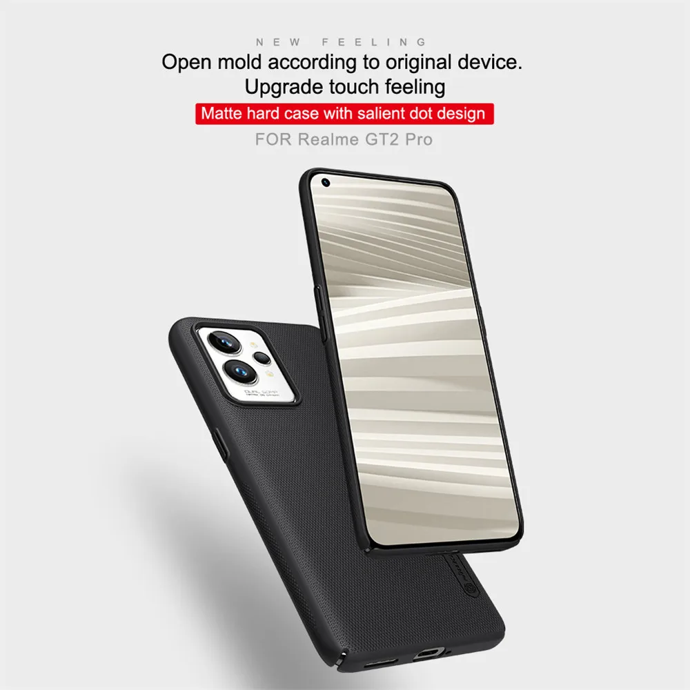 Per Realme Gt2 Pro Nillkin Custodia Rigida Opaca Con Scudo Super Smerigliato