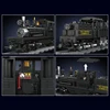 Mould King 12032 Technical Train Toys The RC Shay-Type Steam Locomotive Building Block Assembly Car Brick Kids Christmas Gift