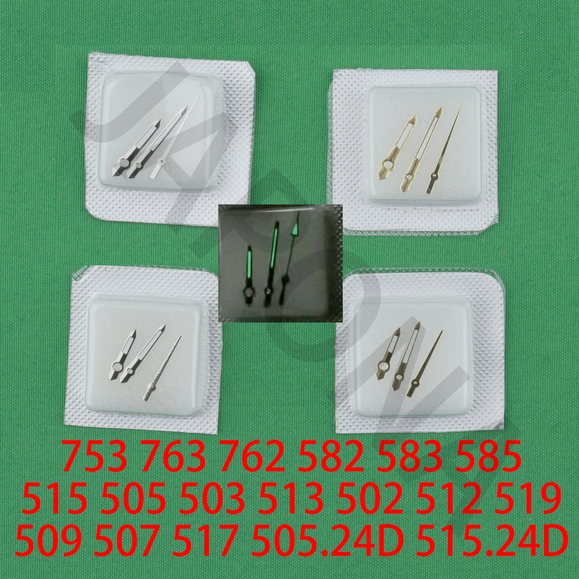 luminous 515 hands 505 hand 503 513 512 519 509 507 517 505.24D 515.24D 753 763 hands 582 583 585 for RONDA movement 515 hand watch accessories