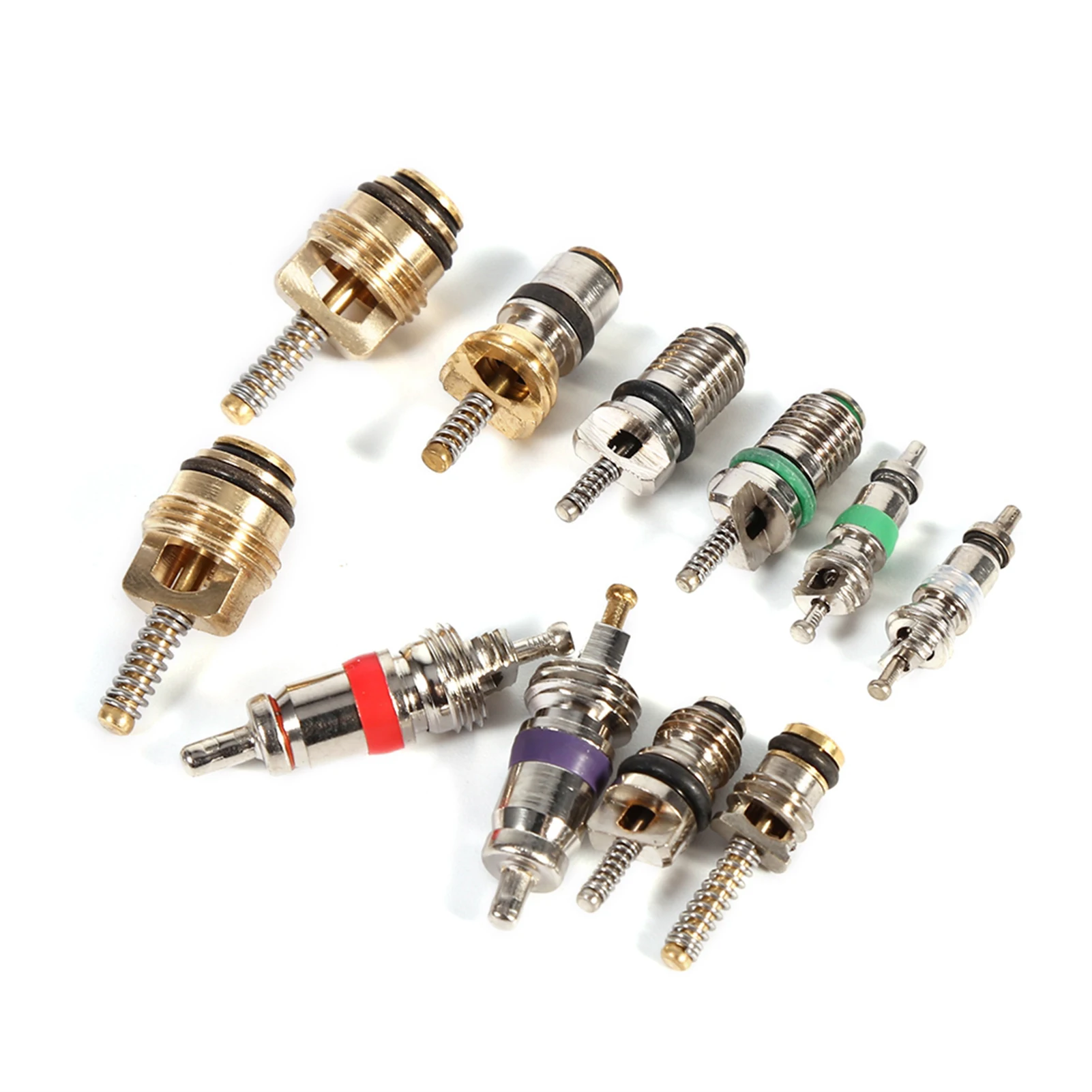 102pcs Car Air Assortment A/C AC Shrader R134a/R12 Refrigeration Tire Valve Stem Cores Tool Kit Auto Accessories