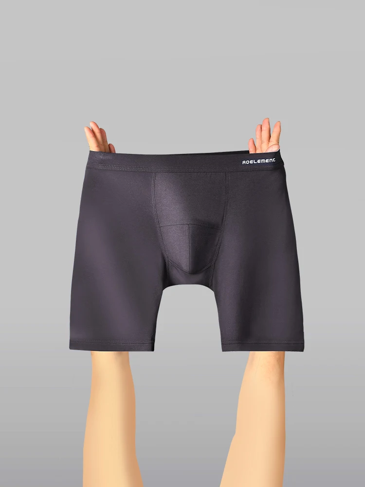 Anti-Verschleiß-Bein-Sport-Unterhose für Herren mit Stretch-Beinen. Modal-Boxershorts mit fünf Vierteln. Lange, schnell trocknende Boxershorts – Detail 9