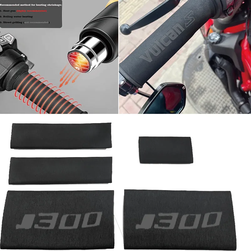 Accessori Moto Manubrio In Gomma Antiscivolo Copertura Termorestringente Per Kawasaki J300 J 300