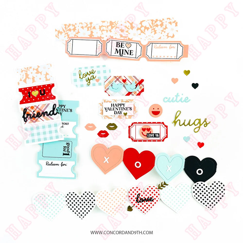 Metal Cutting Dies Stamps Love