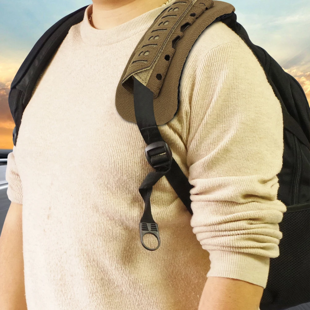 Tactical Vest Shoulder Pad Outdoor Tactical Shoulder Pad Laser Cutting Mesh Cushion Breathable for Backpack Vest