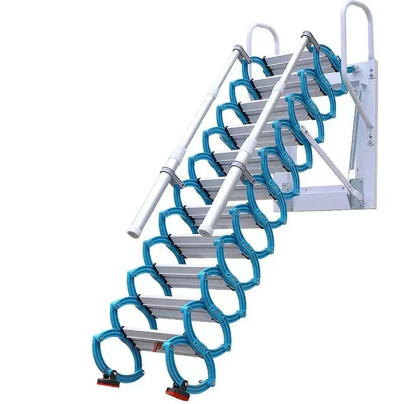 

Staircase steel plate duplex indoor concealed small unit loft villa household wall support