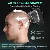 KENSEN Electric Head Shavers for Bald Men 6D Magnetic Razor Hair Trimmer USB Rechargeable LED Display Waterproof Beard Shavers 2