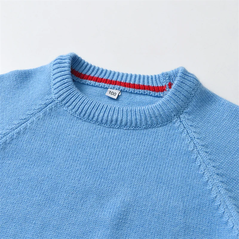 Knit Sweater Clibeso Knit Sweaters for Boys Pullovers Kids Embroidery Soldier Knitted Sweater Children Winter Tops Boy Knitwear Cardigan