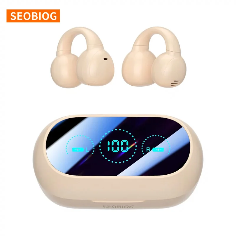 Wireless Bluetooth Earbuds with Intelligent Noise Reduction and LED Display