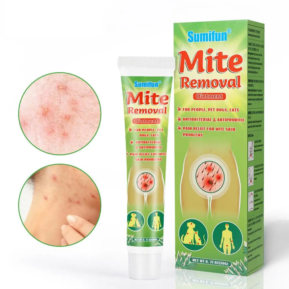 Mite Removal Ointment Anti Itching Scabies Kill Head Lice Treatment Care Cream Mite And Lice Care Cream Support