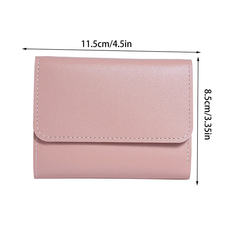 Tri-fold Short Women's Wallet Multifunctional Mini Multi-card Bag Fashion Simple Credit Card Coin Purse