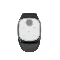USB Rechargeable LED Clip Lamp with 4 Lighting Modes - Safety Light (Black)