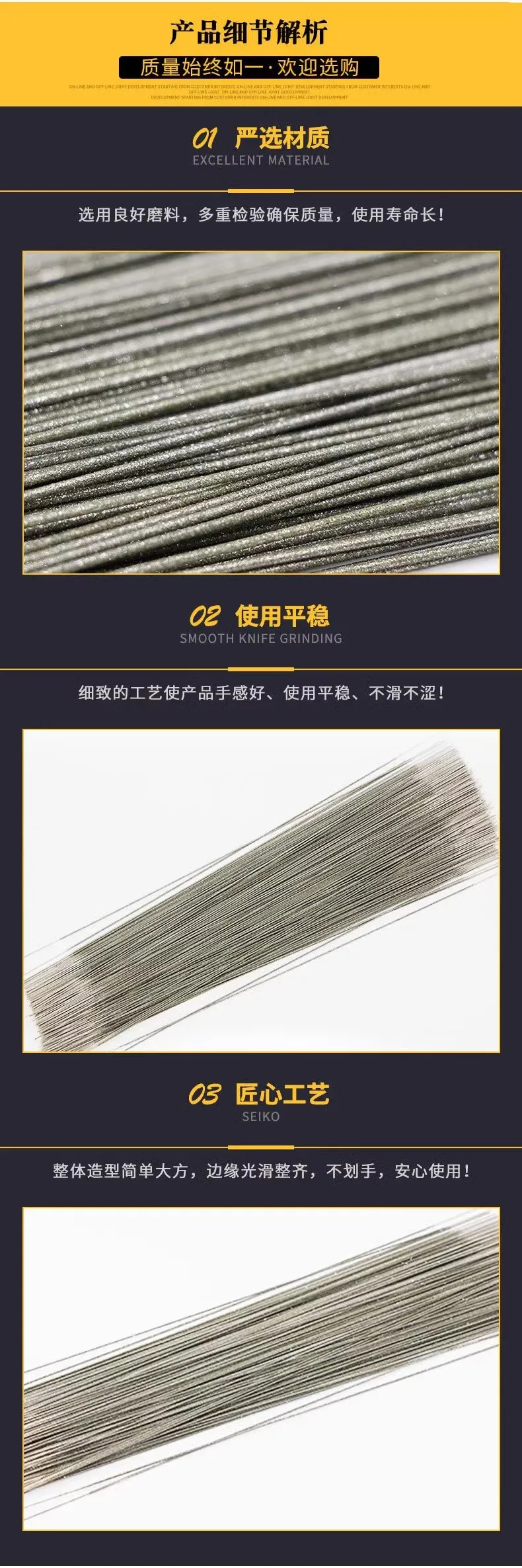 Filo Da Pesca In Nitinolo - Lega Nichel-Titanio, Super Elastico, 0.1-1.8mm, Nero, 1m - Foto 9