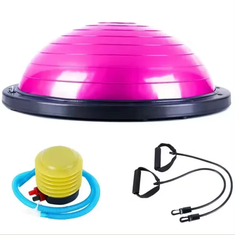 High Grade New High Elastic Explosion Proof Balance Fitness Ball Half Yoga Wave Speed Ball