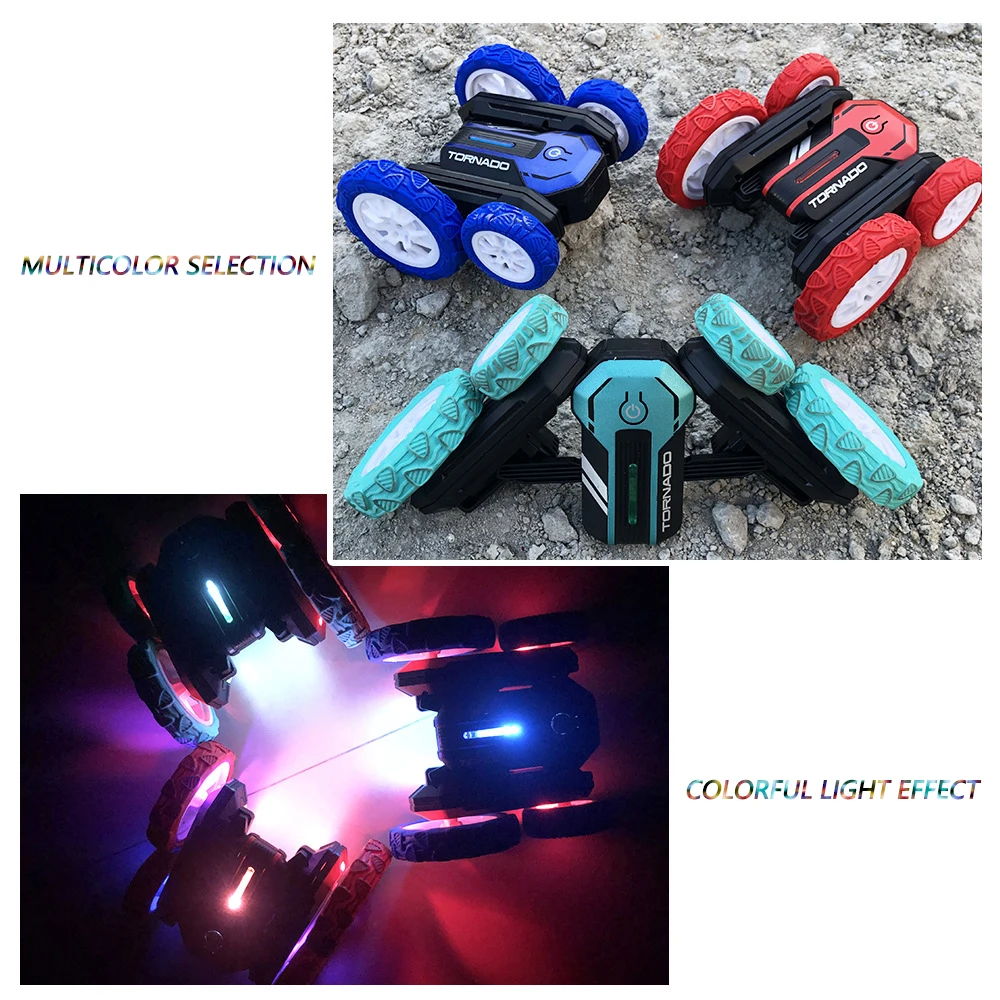 Remote Control Stunt Car RC Tank Off-road Vehicle Amphibious Double Side Waterproof 360 Rotate Driving AdultsToy For Boys Gifts 3
