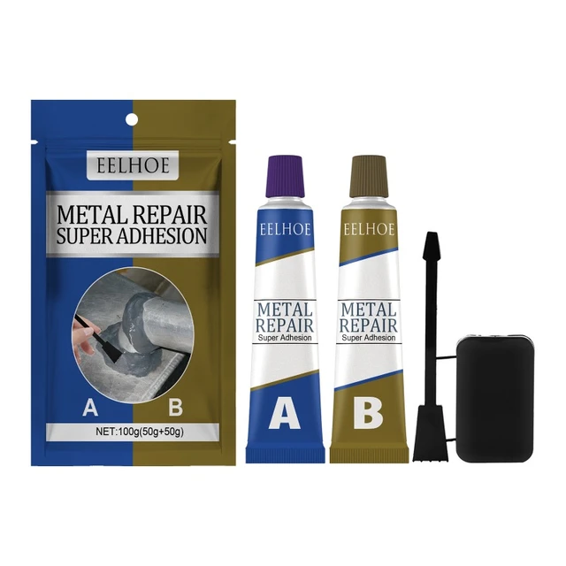 Metal Glue, Casting Metal Repair Glue (A+B), High Temperature Heat  Resistant Glue For Metal, AB-Metal Adhesive & Liquid Weld For Metal In Lieu  Of Weld
