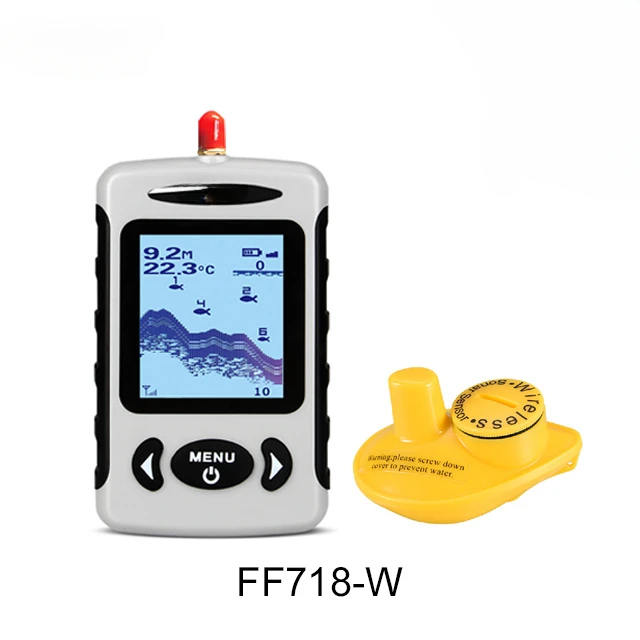 FF718-W Portable Fish Depth Finder Fishing Rods Lucky