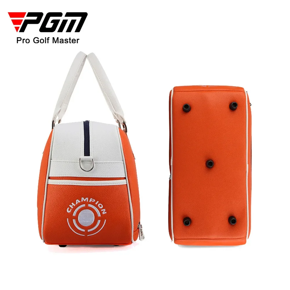 PGM Golf Clothing Bag Large Capacity Ultra Light and Portable Men's and Women's PU Shoes Bag Cross Body Shoulder Bag YWB017