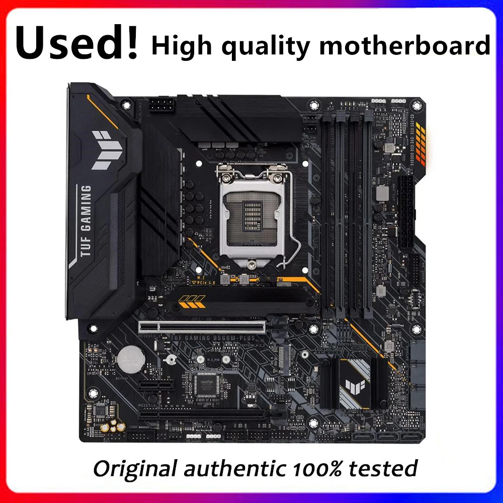 Per Tuf Gaming B560M-Plus Originale Usato Desktop Intel B560 128Gb Ddr4 Scheda Madre Lga 1200 I7/I5/I3 Usb3.0 Sata3