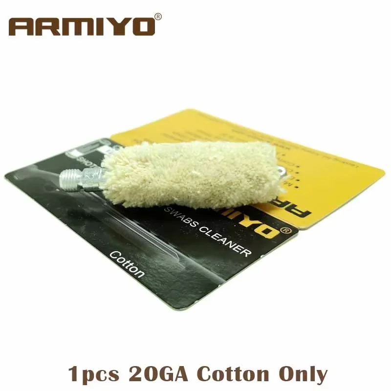 Armiyo.17Cal bis 12GA 4,5 mm bis 18,5 mm Tupfer Baumwolle Mopp Reinigungsbürste Universal Pipeline Wartung Ölen Schraubengewinde m4 8-32 – Detail 3