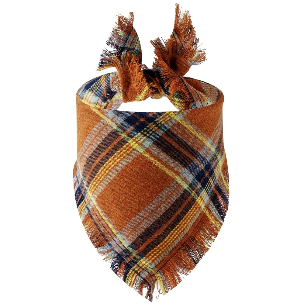 Sucado Custom Hund Bandana Quaste Plaid Haustier Hund Katze Bandanas Lätzchen Waschbar Welpen Hals Tragen Schal Liefert Fabrik Großhandelspreis – Detail 17